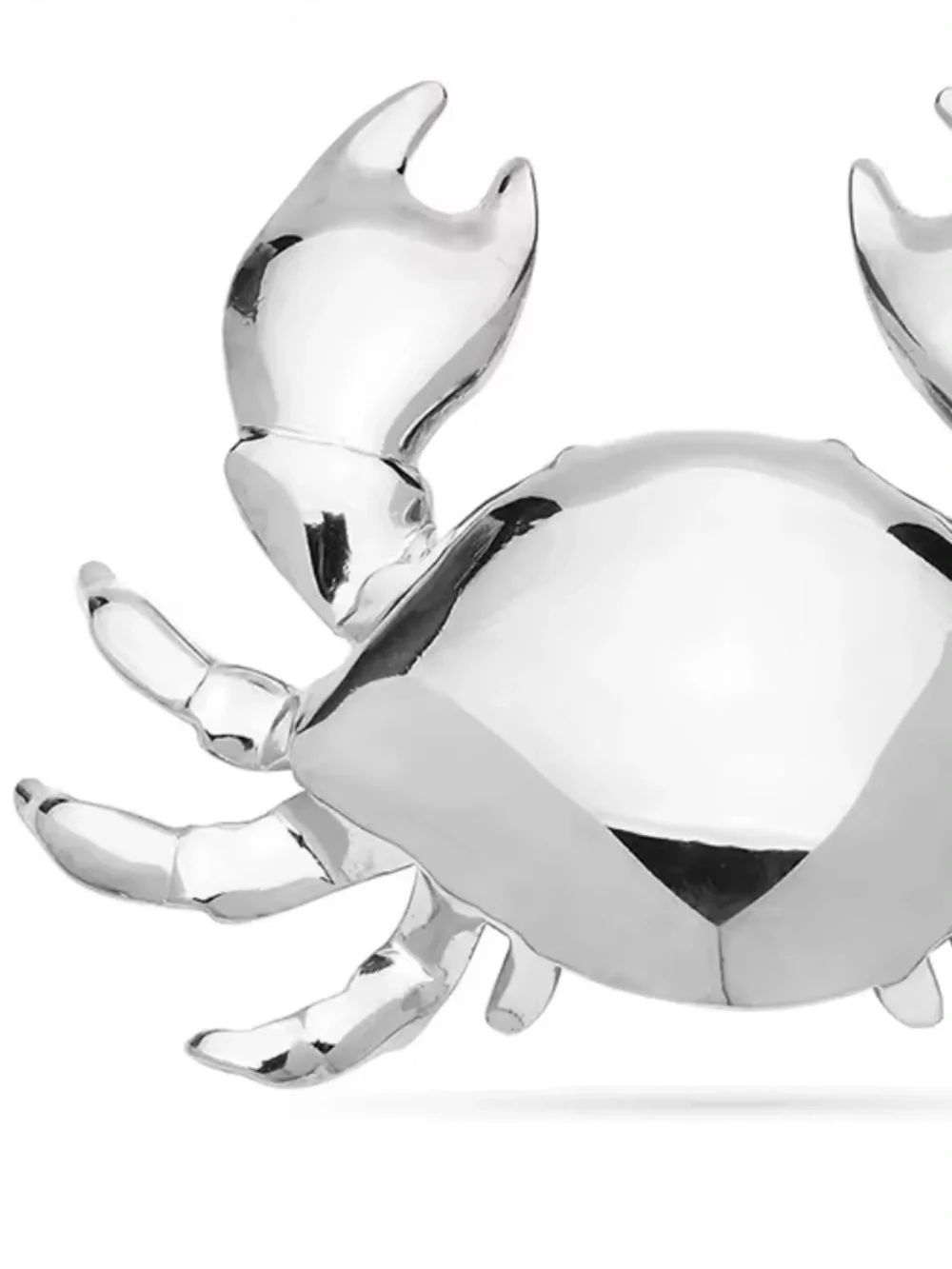 Cute Silver Crab Brooch